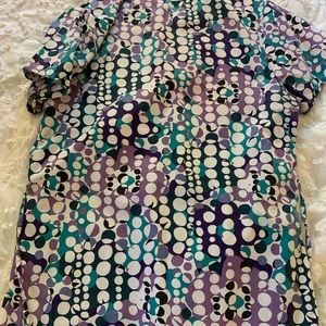 Printed Scrub Top